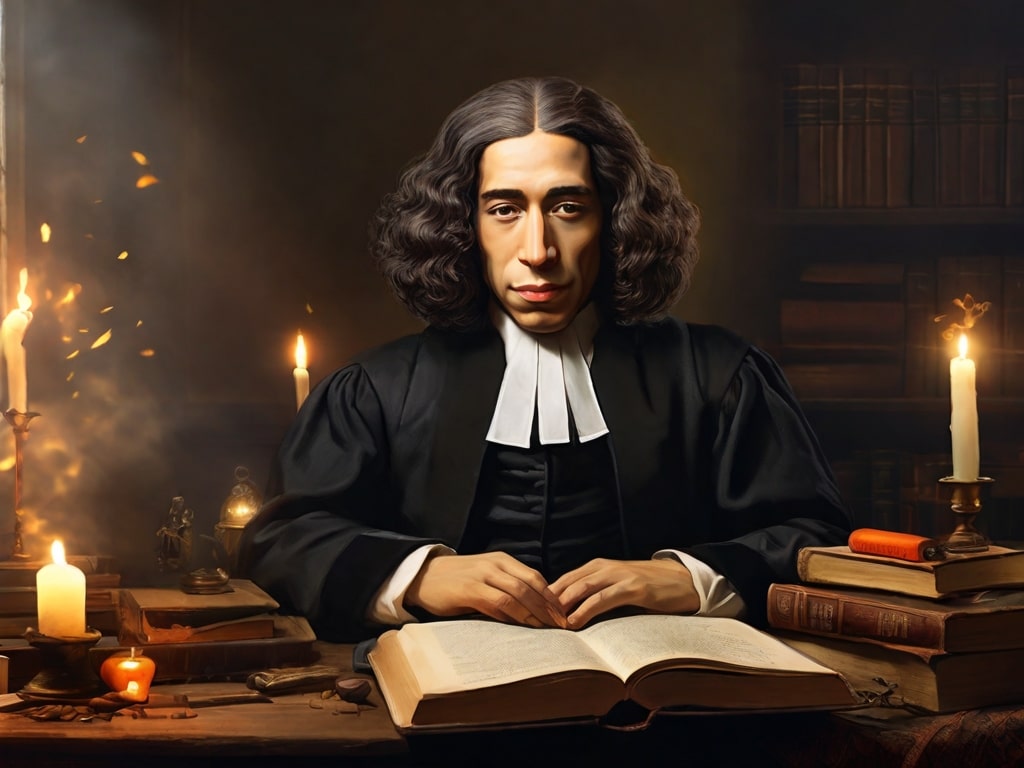 Baruch Spinoza statue caesarea museum